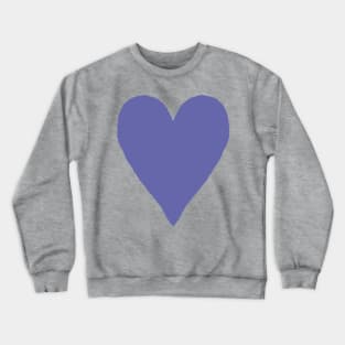 Very Peri Periwinkle Blue Heart Color of the Year 2022 Crewneck Sweatshirt